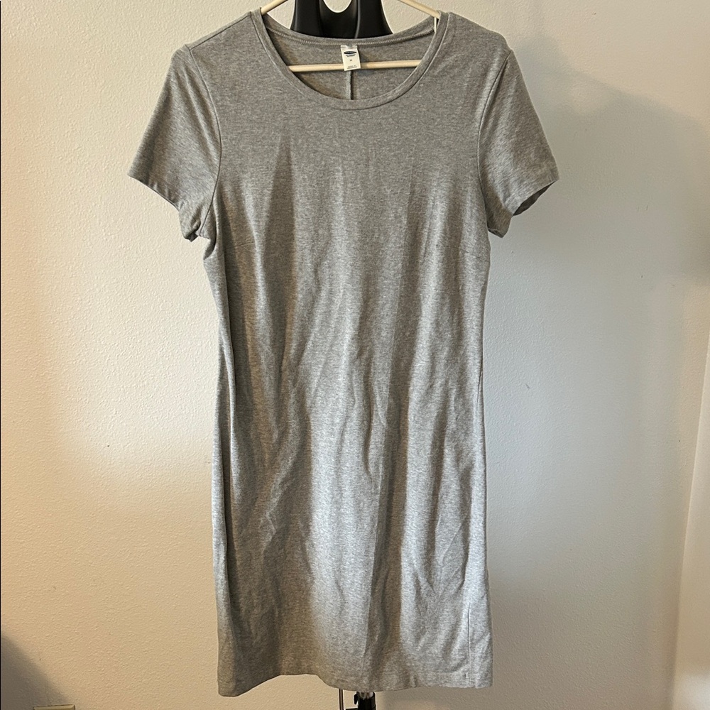 Elegant Gray Midi Dress